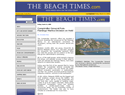 screenshot of The Beach Times - Guanacaste, Costa rica