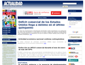screenshot of Actualidad Economica de Costa Rica