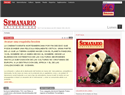 screenshot of Semanario Universidad: Portada