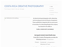 screenshot of Costa Rica Creative Photography