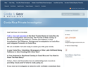 screenshot of Costa Rica Private Investigator - Cody L Gear and Associates
