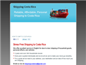 screenshot of Shipping Costa Rica