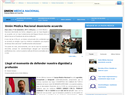 screenshot of Union Medica Nacional, Costa Rica